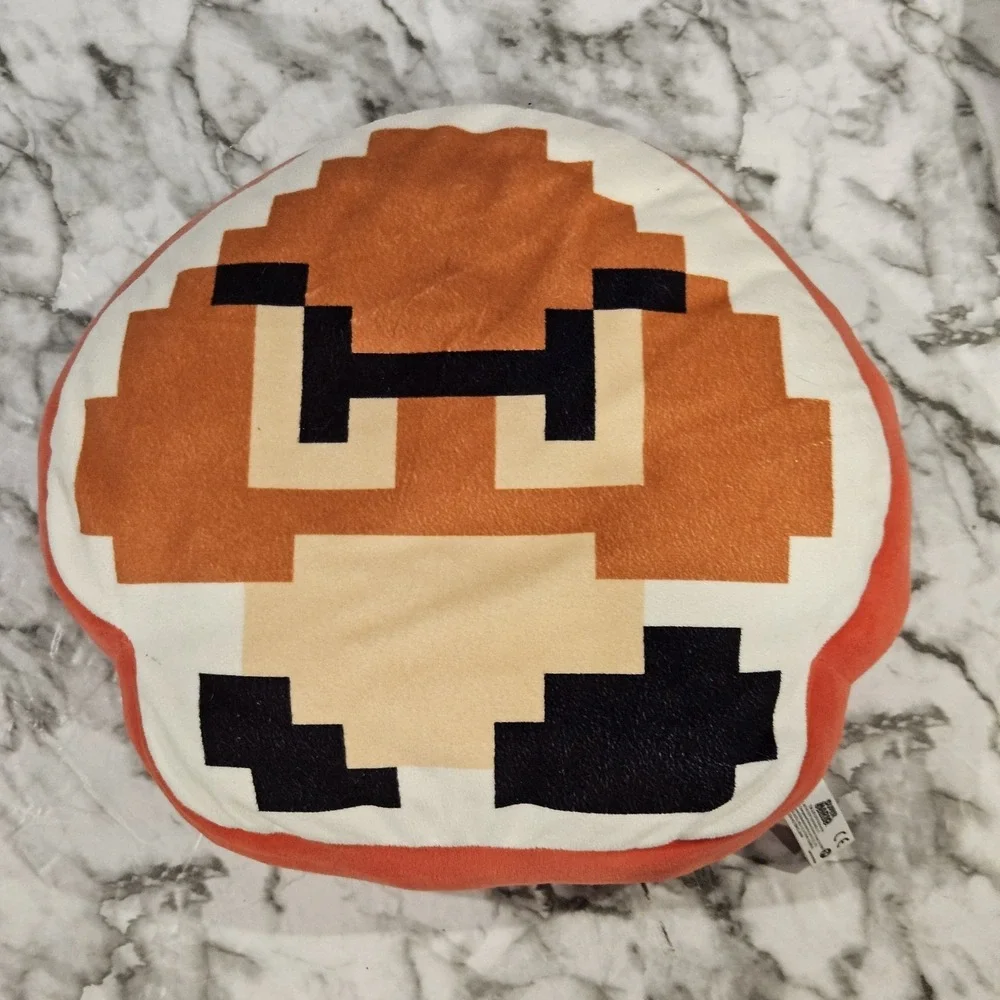 Super Mario 8-Bit Throw‎ Pillow Bundle Nintendo Kids Room Decor